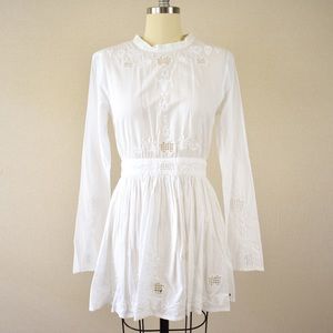 One Teaspoon Nirvana Embroidered Linen Mini Dress
